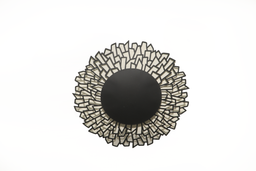 Black metallic round basket 29x29x4