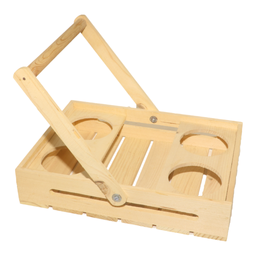 Pinewood Rectangle Container Holder Basket