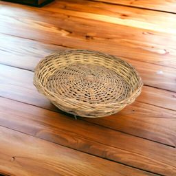 Round Rattan Basket 25x25x5