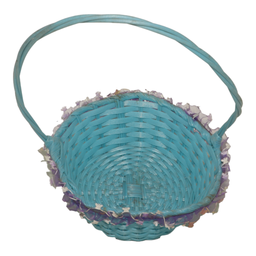 Blue Basket With Handle