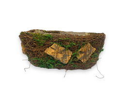 Brown Grass Rectangular Basket Large