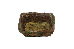 Brown Grass Rectangular Basket Small