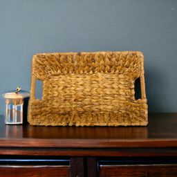 Canoe Rectangular Basket With Handles Small 30 X 18.5 X 9