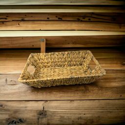 Canoe Rectangular Basket With Handles Small 30 X 18.5 X 9