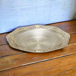 Silver Hexagonal Plastic Basket