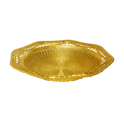 Golden Hexagonal Plastic Basket