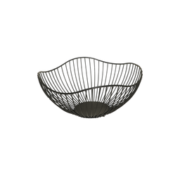 Metallic Black Fruit Bowl 27x27x12