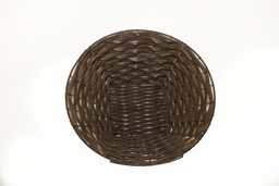 Round Plastic Wowen Brown Basket 35 x 29 x 12