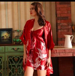 2 PCS NIGHT DRESS RAYON