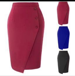 HIGH WAIST SPLIT BODYCON PENCIL SKIRT