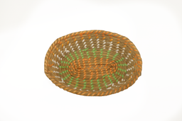 Oval Shape Brown Jute Basket 32x25x7