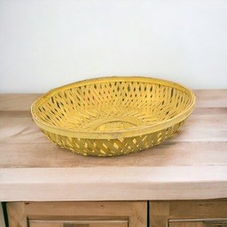 Round Bamboo Basket 14.5x 14.5x 5