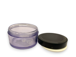Premium Round Pet Shan Jar 50ml With Black Lid