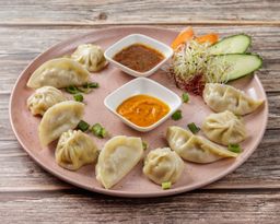 Gedämpfte Momo gemischter Teller (10 Stück, mild)