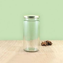 Round Ferns Glass Jar 63mm Lug 382ml