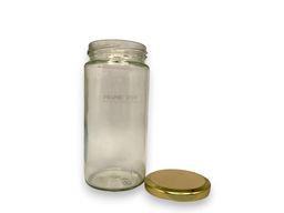 Round Ferns Glass Jar 63mm Lug 382ml
