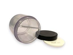 Premium Round Pet Shan Jar 100ml With Black Lid