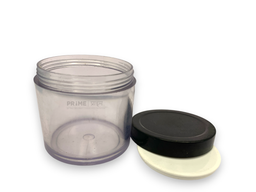 Premium Round Pet Shan Jar 100ml With Black Lid