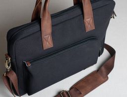 Oblique Rush Laptop Messenger Bag Black/teal 1N