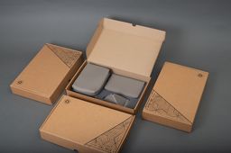 Oblique GiftSet Heathrow Tea Pouch, Passport Holder & Mobile Stand / Grey