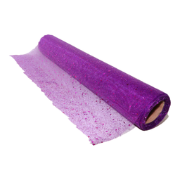 Purple Glitter Net Roll
