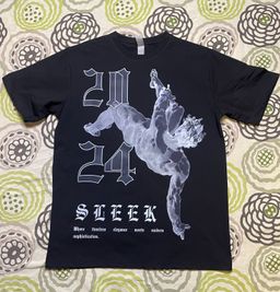 Black street wear T-shirt featuring a sleek design 
