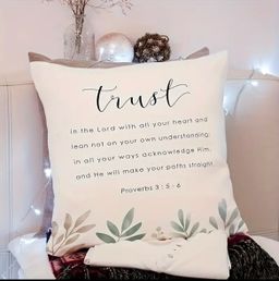 Inspirational Scripture pillow case 