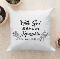 Inspirational Scripture pillow case 
