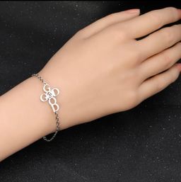 Ladies stainless steel Faith bracelet 