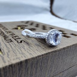 Glimmering Ivy 925 Silver Ring for Women