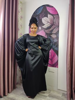 Midnight Black Modest Luxury Kaftan