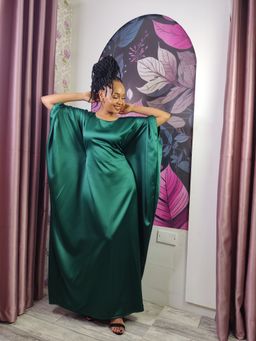 Emerald Green Modest Luxury Kaftan 