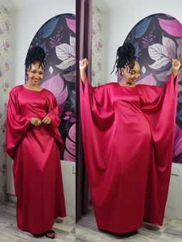 Red Maroon Modest Luxury Kaftan 