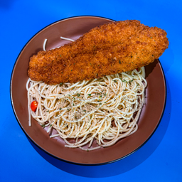 Crispy Fish Pasta