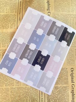  Monthly Tab Sticker Sheets