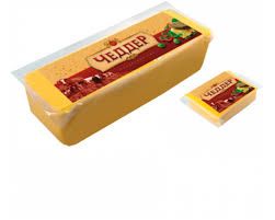 Сыр плавленый 250 гр. Чеддер брусок Россия