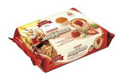 Мини- маффины 200 гр. с ароматом сливок и начинкой из клубничного джема