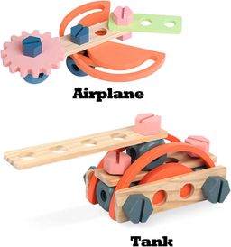 Large Wooden Tool set with accessories 