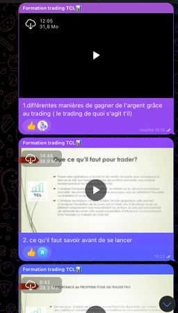 Videos d’apprentissages 