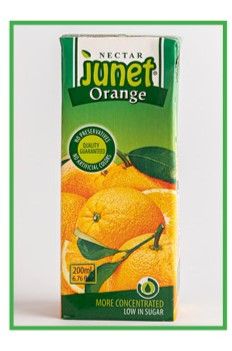 JUNET ORANGE CARTON 200ML X24 - 20663