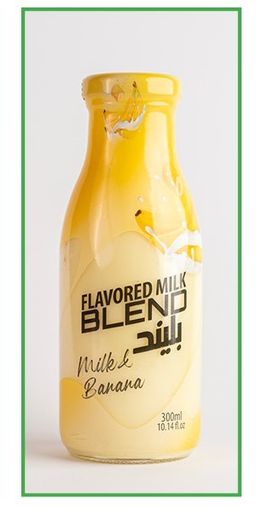 BLEND BANANA MILK GLASS 300ML X12 - 20771