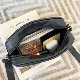 Fashion Travel Camera Bag Women's Cross PU Leather Shoulder Bag Roller Strip Camera Bag New Storage Bags Shoulder Phone Bags