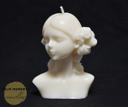 Girl with flowers soywax candle
