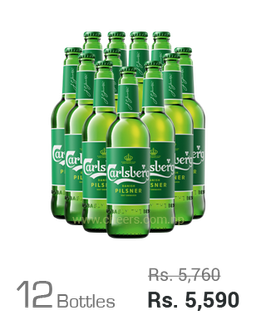 Carlsberg Danish Pilsner 650ML x 12 Bottles