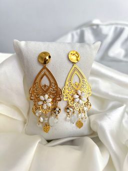 White Agate Chandelier 