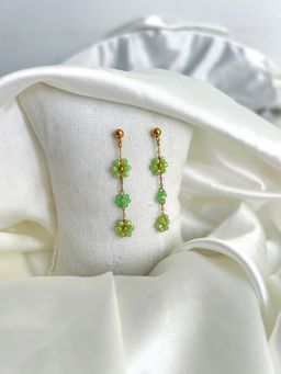 Jade Green Flower Drop 