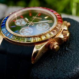 Rainbow Rose Gold Daytona