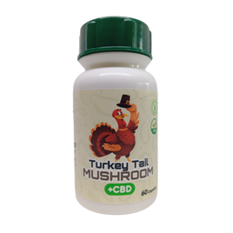 Turkey Tail Mushroom Caps with CBD