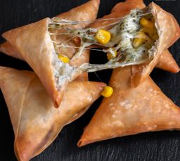 Cheese Corn Samosa (4pcs each serving)