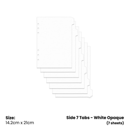 Side 7 Tabs - White Opaque